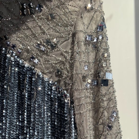 asos sequin silver dress - Picture 6 of 10